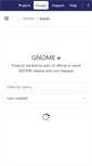 Mobile Screenshot of git.gnome.org