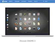 Tablet Screenshot of gnome.org