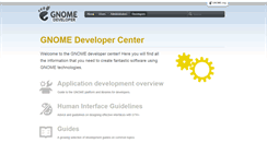 Desktop Screenshot of developer.gnome.org