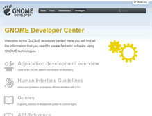 Tablet Screenshot of developer.gnome.org